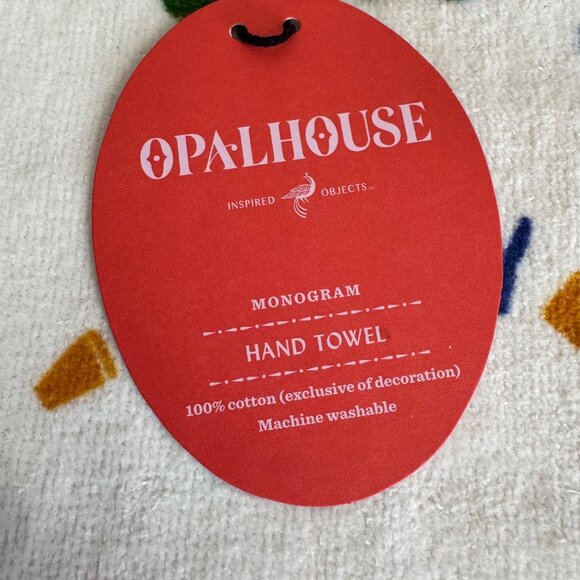 NEW Opalhouse Monogram "A" Hand Towel - Set of 2 - Picture 3 of 3